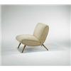 Image 1 : Norman Bel Geddes, lounge chair, USA, c. 1949, birch, wool upholstery, 23"w x 32"d x 27.5...