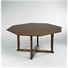 Image 1 : Edward Wormley, game table, Dunbar, USA, c. 1957, walnut, rosewood, leather, brass, 54"...