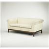 Image 1 : Edward Wormley, sofa, Dunbar, USA, c. 1957, mahogany, upholstery, 62"w x 32"d x 26"h...