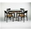 Image 1 : Edward Wormley, game table and four chairs, Dunbar, USA, c. 1957, tawi wood, mahogany, et...