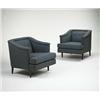 Image 1 : Edward Wormley, lounge chairs, pair, Dunbar, USA, c.1957, rosewood, upholstery, 29"w x ...