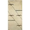 Image 1 : J.C., rugs, pair, France, 1940s, wool, linen, 38"w x 79"d, Pair of Moderne rugs with ge...