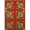 Image 1 : Frank Lloyd Wright, carpet, USA, machine woven synthetic fiber, 55"w x 79"h, A carpet f...