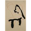 Image 1 : Robert Motherwell, Beau Geste, USA, 1989, 22"h x 15"w, Initialed upper right, marked "BAT...