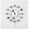 Image 1 : George Nelson, Ball clock, Howard Miller, USA, 1950s, enameled wood and metal, 13.5"dia...