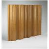 Image 1 : Charles and Ray Eames, FSW-10, Herman Miller, USA, c.1950, combed oak plywood, canvas68"h...