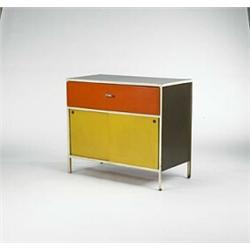 George Nelson Steelframe Cabinet Herman Miller Usa C 1955 Lacquered Masonite Enamel