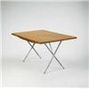 Image 1 : George Nelson, dining table, Herman Miller, USA, 1955, primavera, steel, 56"w x 36"d x ...