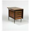 Image 1 : Edward Wormley, drop leaf cabinet, Dunbar, USA, c.1949, walnut, mahogany, iron, brass, ...