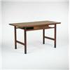 Image 1 : Edward Wormley, buffet table, Dunbar, USA, c. 1949, walnut, mahogany, leather, 54"w x 2...