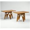 Image 1 : Dan Cooper, attribution, side tables, USA, 1940s, birch, 27"w x 18"d x 17.5"h, Rectangu...