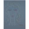 Image 1 : Jean Cocteau, untitled, France, c. 1957, 23.5"h x 17.5"w, Cocteau is a highly versatile a...