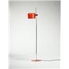 Image 1 : Joe Colombo, Coupe floor lamp, O-Luce, Italy, 1967, enameled metal, chrome steel, 57"h...