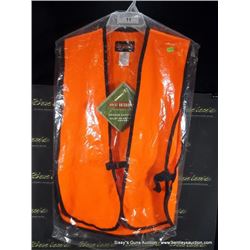GREAT OUTDOORSMAN ORANGE SAFETY VEST "ONE SIZE FITS ALL"