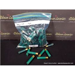 BAG: MIXED GREEN REMINGTON 28 GA SHELLS FOR RELOAD 100+