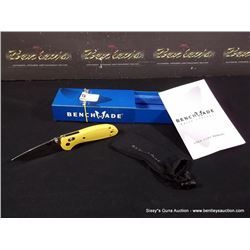 BENCHMADE KNIVES 556-YELLOW MINI GRIP POCKET KNIFE