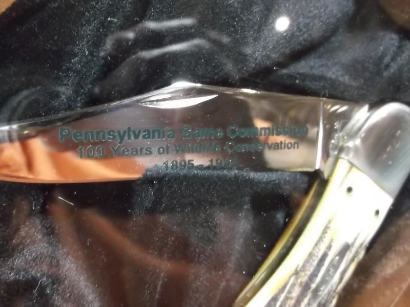 CASE XX COMMEMORATIVE KNIFE "PENNSYLVANIA GAME COMMISSION 100TH
