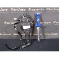 SOUS MARINE PRODUCT DOUBLE SIDED HUNTING KNIFE WITH HOLDER