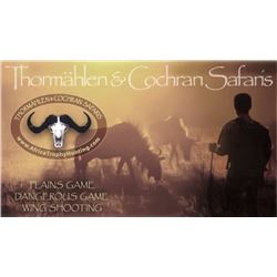 Thormahlen & Cochran Safaris: 1 Hunter/1 Non Hunter 7 Days in Nambia