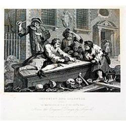 Trusler, John (1735 - 1820), The Works of William Hogarth, London, Jones and Co., 1833, 4o (270 x...