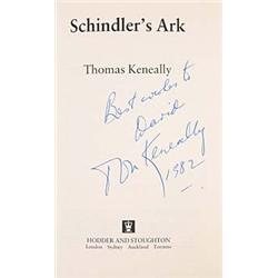 Keneally, Thomas, Schindler's Ark, London, Hodder & Stoughton, 1982, large 8o (215 x 130mm.), hal...