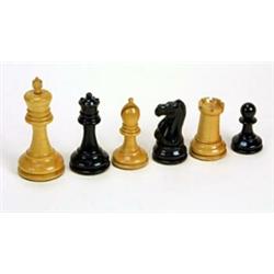 A late 19th century Jaques & Son Staunton chess set, of turned wood form with weighted and baize...