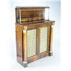 Image 1 : A Regency rosewood and brass chiffonier, the raised back with a pierced brass three-quarter galle...