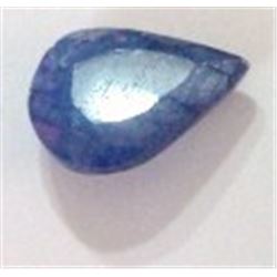 9.45 *RARE HUGE* CARAT BLUE SAPPHIRE GEMSTONE *BEAUTIFUL TEAR DROP CUT & FACETED* GEM!! GEMSTONE CAM