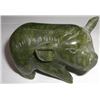 Image 1 : BEAUTIFUL CARVED *HEAVY-APPROX 3 1/3" X 2"* SOLID JADE PIG!! ITEM CAME OUT OF ESTATE!!