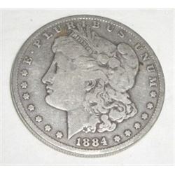 1884 MORGAN SILVER DOLLAR *NICE EARLY U.S SILVER DOLLAR*!! SILVER DOLLAR CAME OUT OF SAFE!!