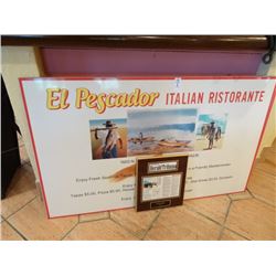 "El Pescador" Sign  Plaque