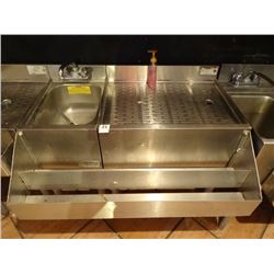 S/S 3' 1-Comp Sink w/Drainboard 