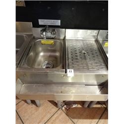 S/S 2' 1-Comp Sink w/Drainboard 