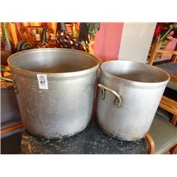 2 Lg. Stock Pots - 2 Times the Money