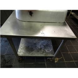 S/S 2' x 2' Rolling Equipment Stand