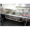 Image 1 : S/S 6' Double Pot Sink w/Hand Sink