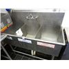 Image 1 : S/S 4' 3-Comp Sink w/Drain Board