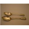 Image 1 : Pair of silver serving spoons, hallmarked London 1824, weighing 114g…