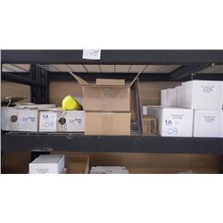 12 BOXES WITH APPROX 50 PER BOX GOLD PIZZI APOLLO PADS, FULL BOX AND ONE NEAR FULL BOX OF GOLD TRAYS