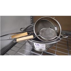6 PCS OF ASSORTED STRAINERS
