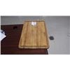 Image 4 : SLAB OF GRANITE, ROUND PIECE OF MARBLE, ONE WOODEN CUTTING BOARD, AND ONE PLASTIC CUTTING BOARD.