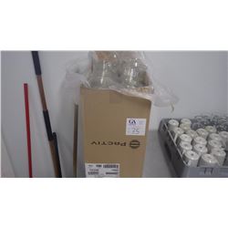 FULL BOX OF HINGED PLASTIC DOME LID CONTAINERS