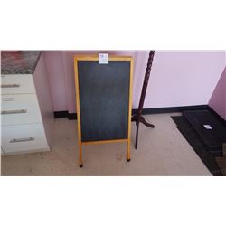 FOLDING CHALK BOARD AND WOOODEN COAT TREE