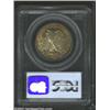 Image 2 : 1935-S 50C MS65 PCGS. A colorful Gem that boasts dramatic toning in varying shades of orange, steel-