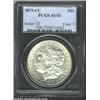 Image 1 : 1879-CC S$1 AU53 PCGS. A lightly toned piece that has considerable mint luster across the borders an