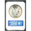Image 2 : 1881-S S$1 MS64 NGC. The reverse is white with a tiny band of golden peripheral toning, while the ob
