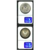 Image 2 : 1882-S S$1 MS64 NGC, deep tobacco-brown, aqua, and rose-violet patina frames the brilliant centers;.