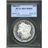 Image 1 : 1884-CC S$1 MS67 Deep Mirror Prooflike PCGS. Since 84.7% of the 1.1 million Silver Dollars produced.