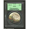Image 1 : 1884-O S$1 MS66 PCGS. Bands of rose-violet, aqua, and powder-blue patina confront the lower obverse.