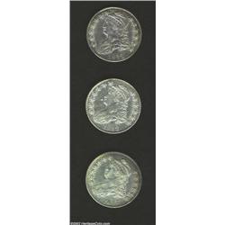 1817 50C AU50 Uncertified, O-110a, R.3, typical mushiness on Liberty's trailing curls, bits of golde